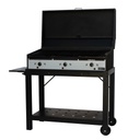 Parrilla a gas Ponderosa 100 c/ tapa y carro - Tas Eme