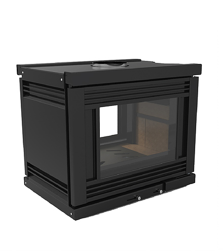 Hogar Insertable a leña Ombu 1120 Doble Puerta - Tromen