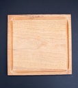 Plato de madera cuadrado