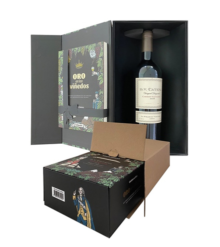 Libro de vinos  "Oro en los viñedos" - caja