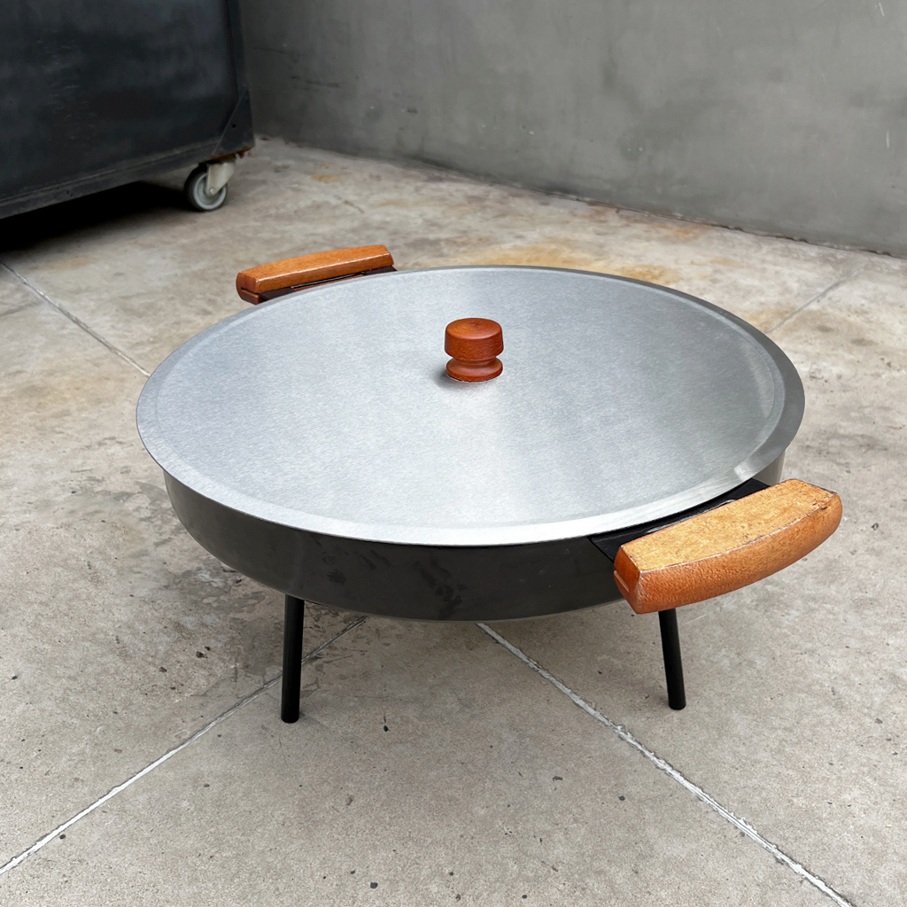 Disco de arado enlozado portatil con tapa - Tromen