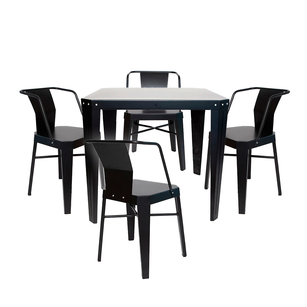 Combo mesa runko 76 negra + 4 silla runko negra - Tromen