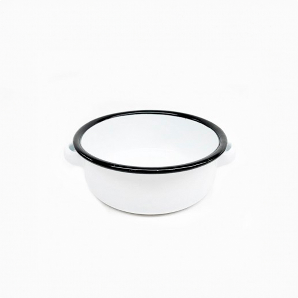Cazuela enlozada borde negro 11 x 4.5