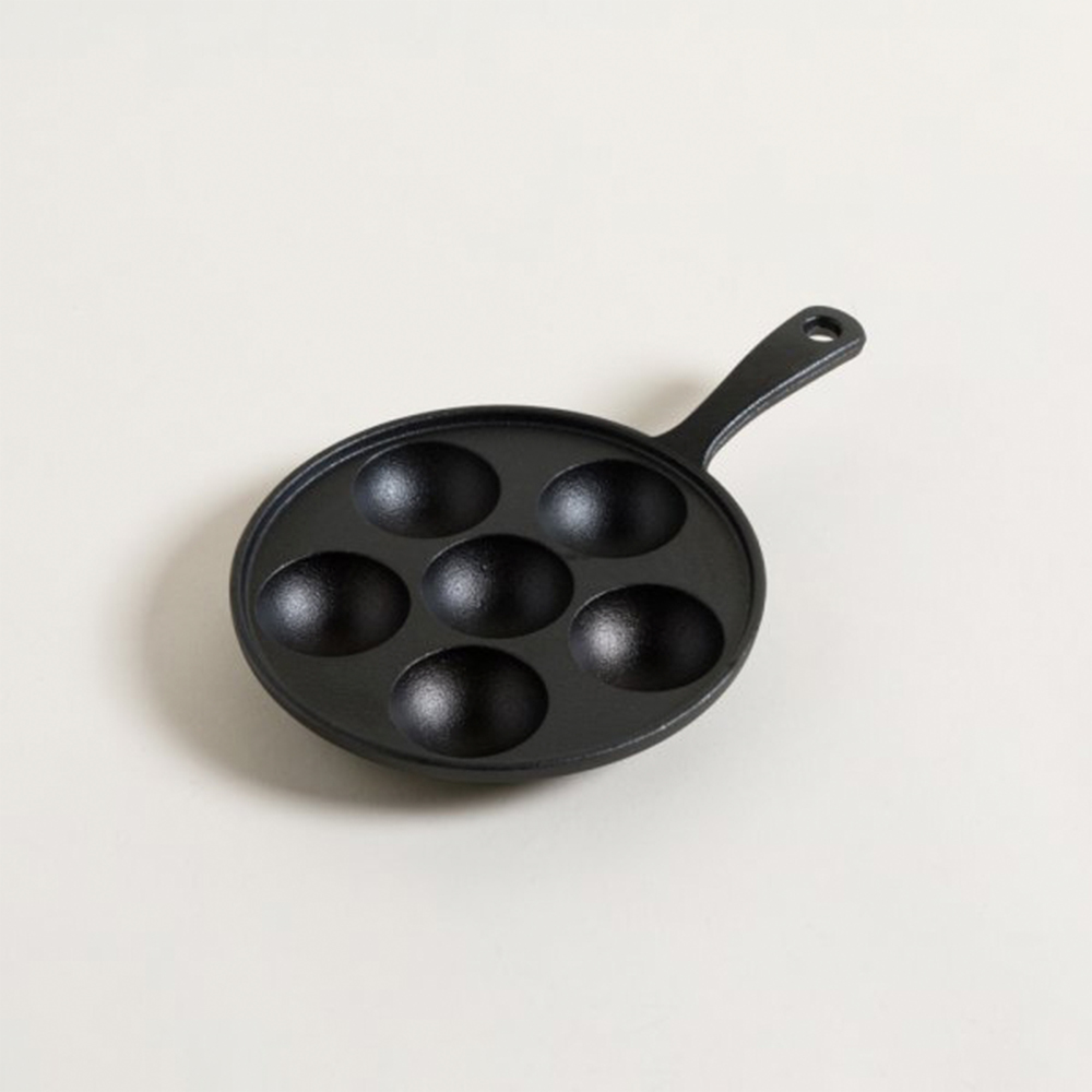 Provoletera de hierro fundido con 7 cavidades