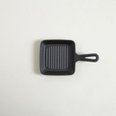 Provoletera de hierro fundido cuadrada con mango