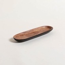 Bandeja acacia manila black 30x9 cm