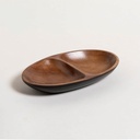 Copetinero acacia manila black 2 divisiones 26x15 cm