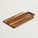 Tabla con manija de acacia original 40x20x1,5 cm