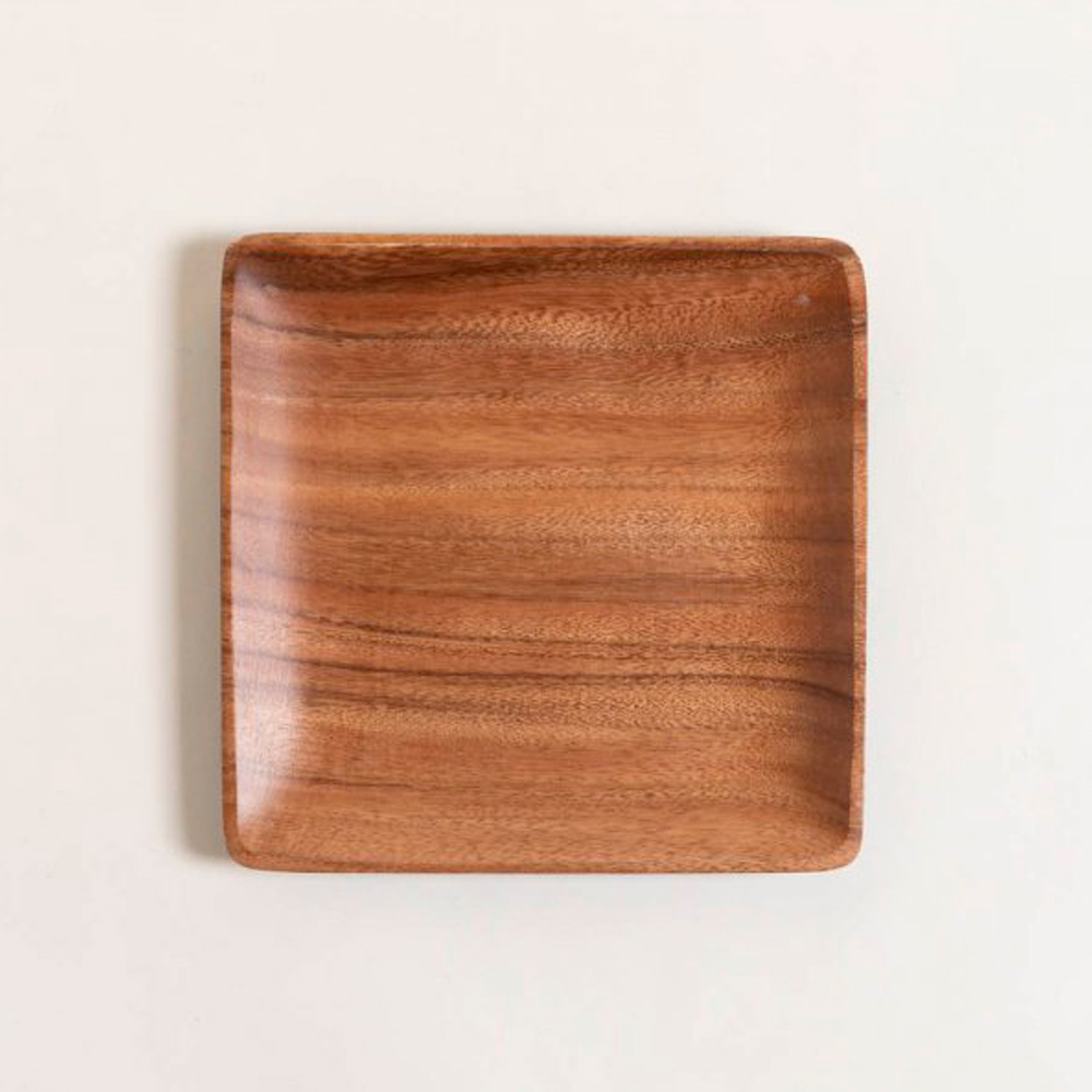 Plato bandeja acacia manila 30 x 30 cm