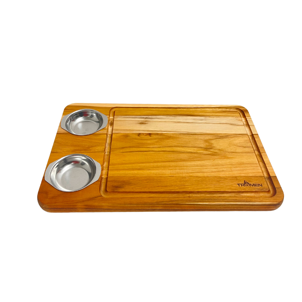 Tabla Teca con cuencos 48x30 - Tromen