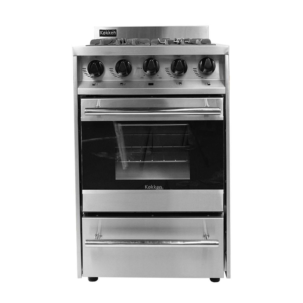 Cocina industrial con puerta de vidrio 55cm - Kokken