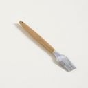 Pincel de silicona símil mármol con mango de madera 27cm