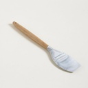 Espátula de silicona símil mármol con mango de madera 31cm