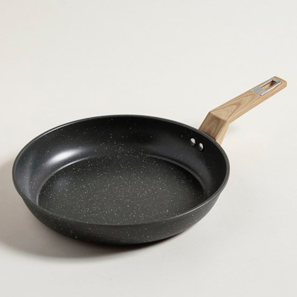 Sartén mango de silicona símil madera, línea Granite - 28cm