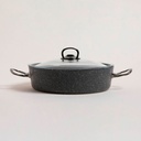 Cacerola de aluminio antiadherente negro granito 26cm, 3400ml
