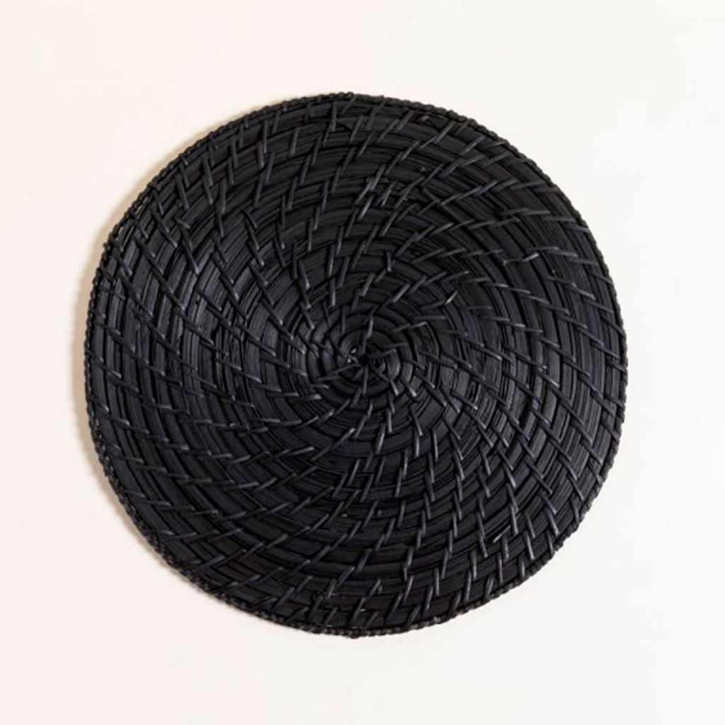 Individual redondo Vinh negro 34cm