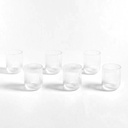 Set x 6 Vasos bajos de vidrio Kingdom transparente 270ml