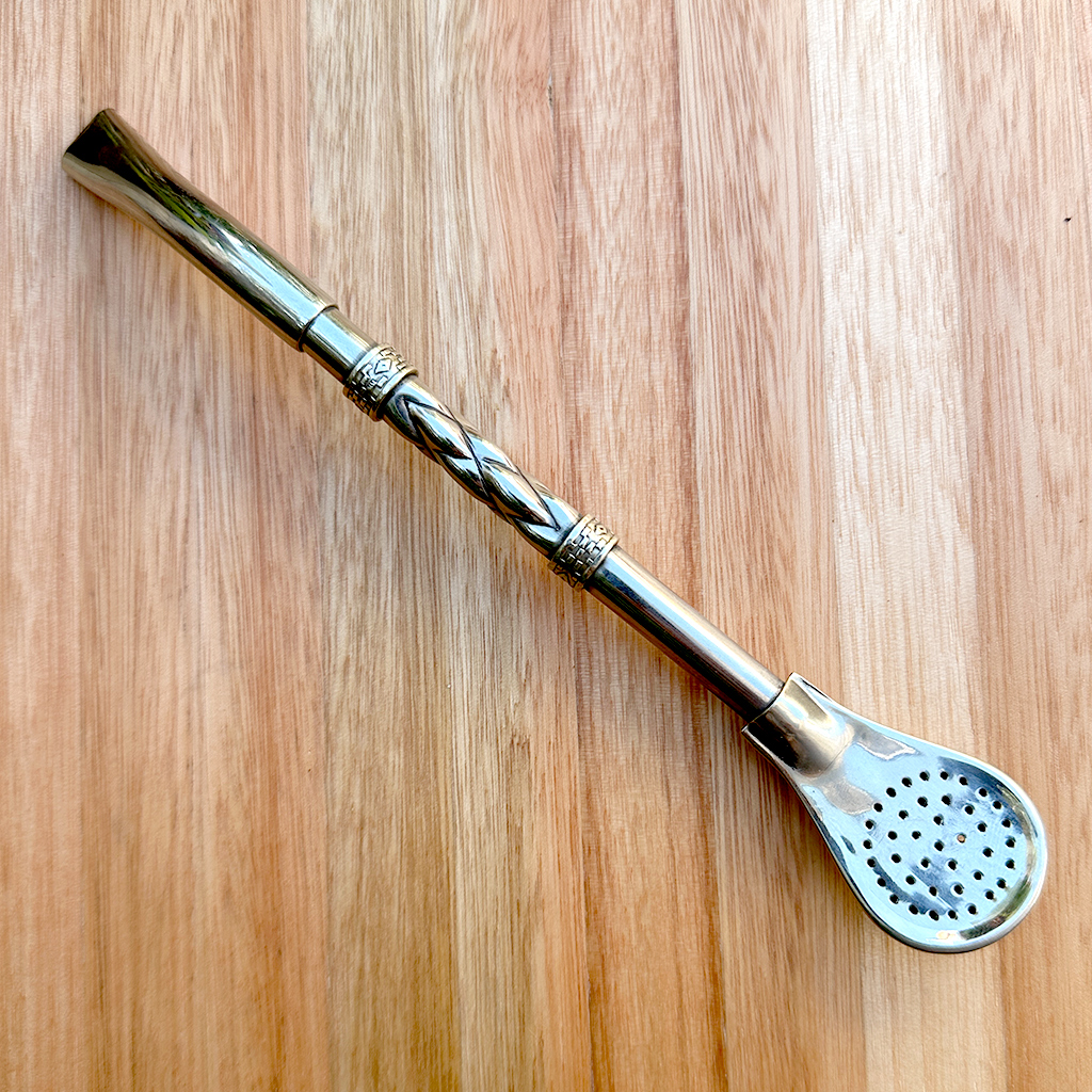 Bombilla 2 anillos, Alpaca