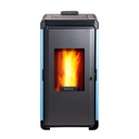 Calefactor alto rendimiento a pellet Hera+ Azul