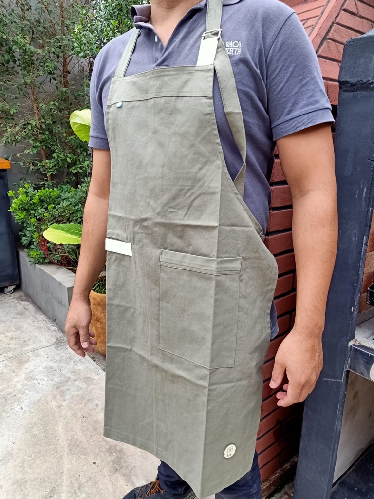 Delantal parrillero gabardina Eco