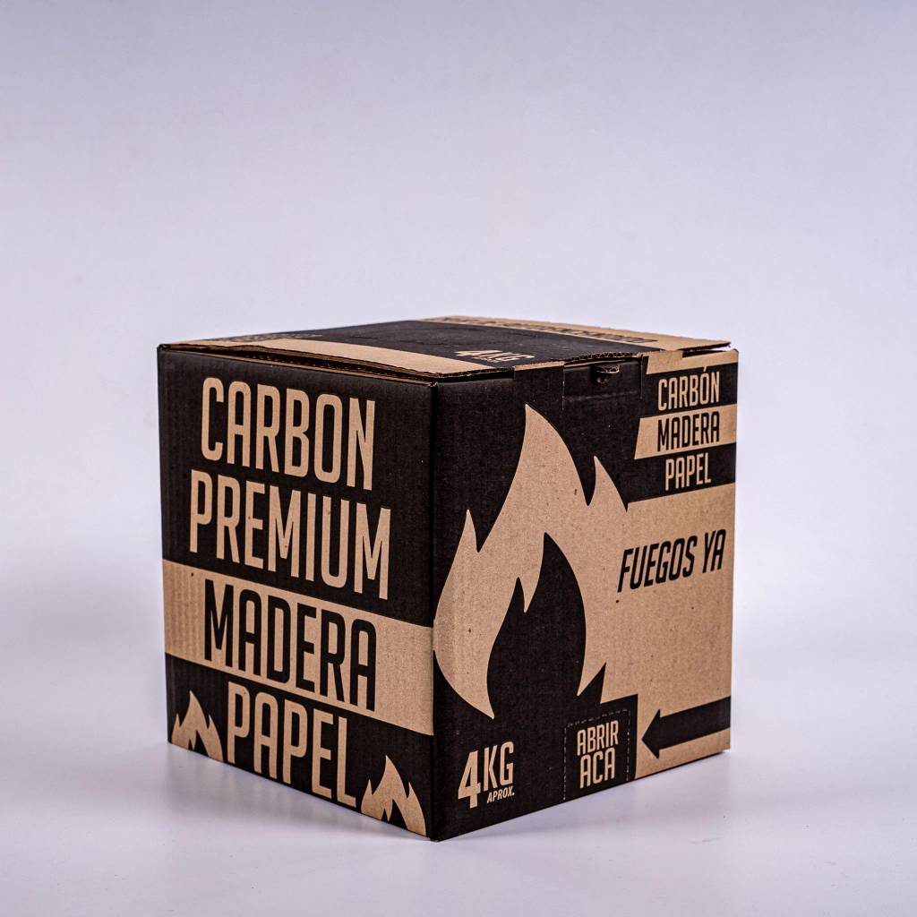 Carbón - Caja de auto encendido 4kg