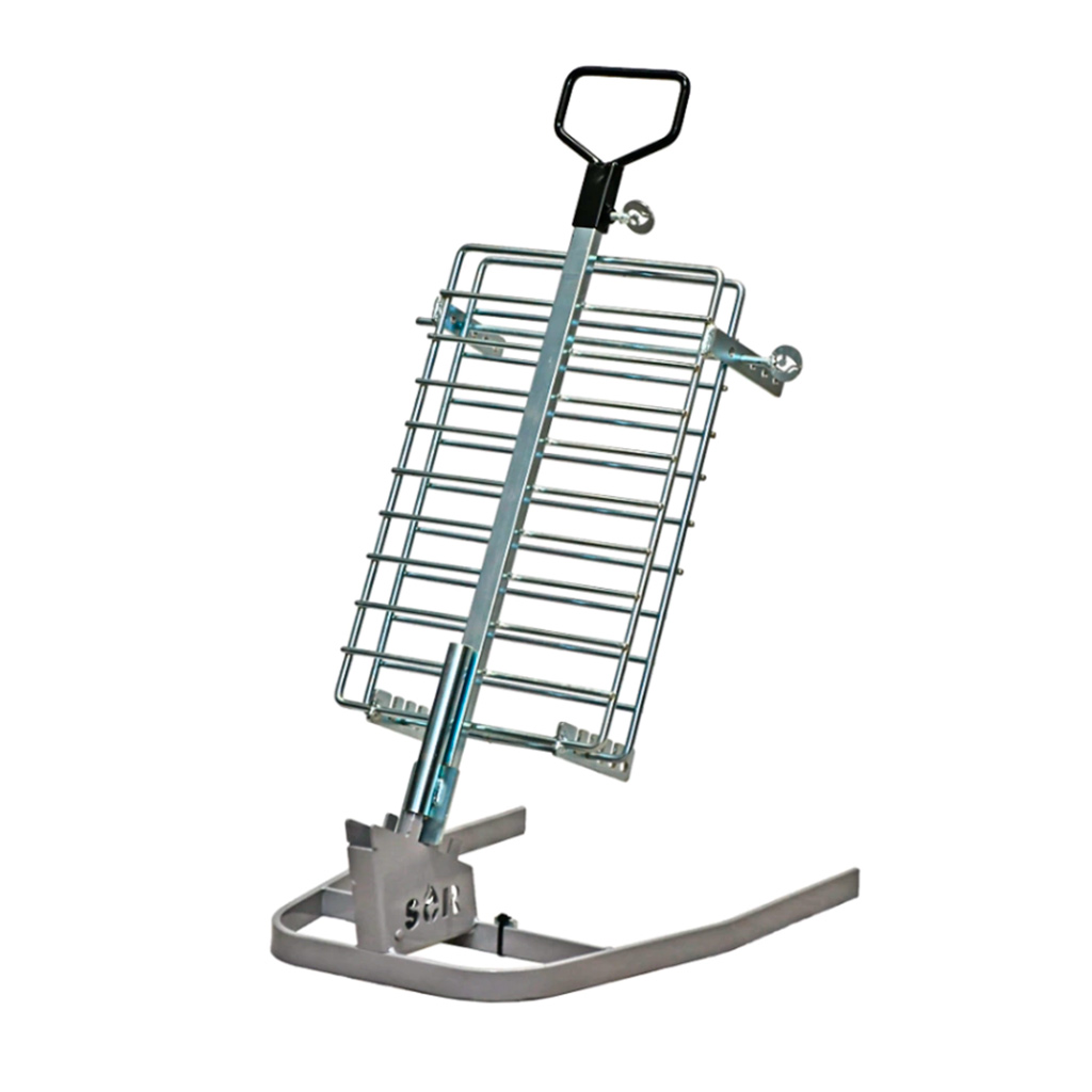 Asador cruz - Estaca libro hierro 45 x 30