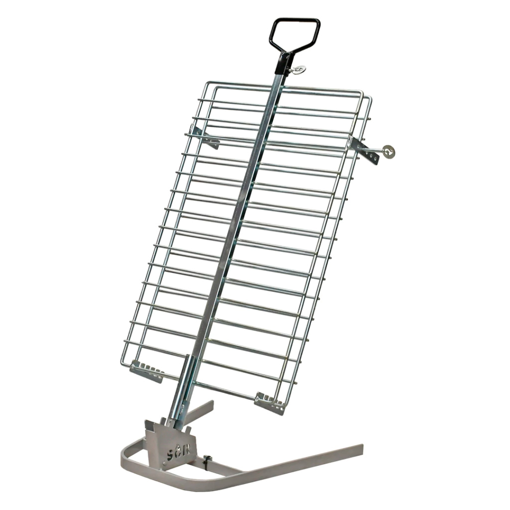 Asador cruz - Estaca libro hierro 75 x 50