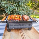 Brasero de mesa enlozado
