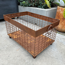 Leñera alambre rectangular 60 x 40