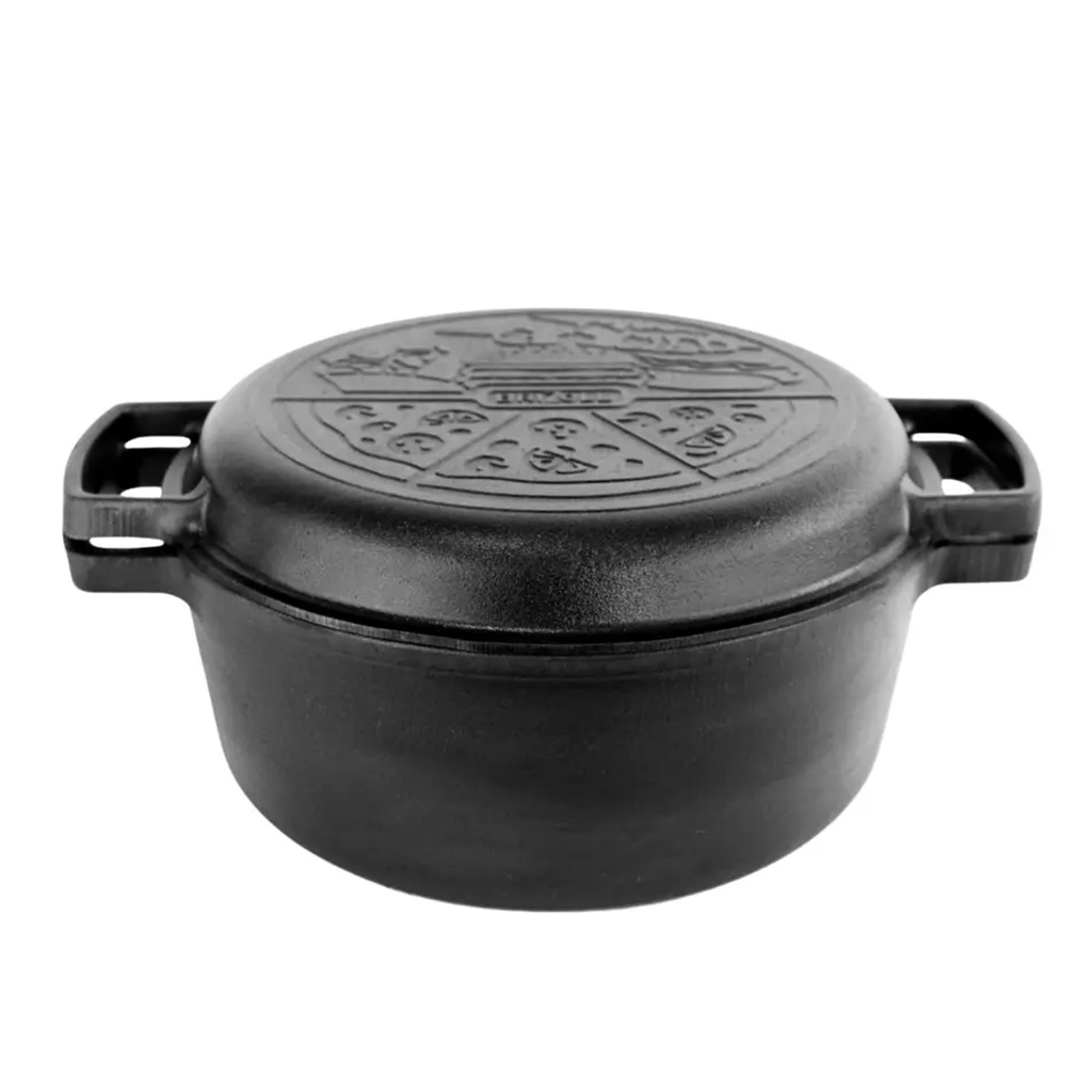 Cacerola hierro fundido 6 lts con tapa sárten - Brizoll