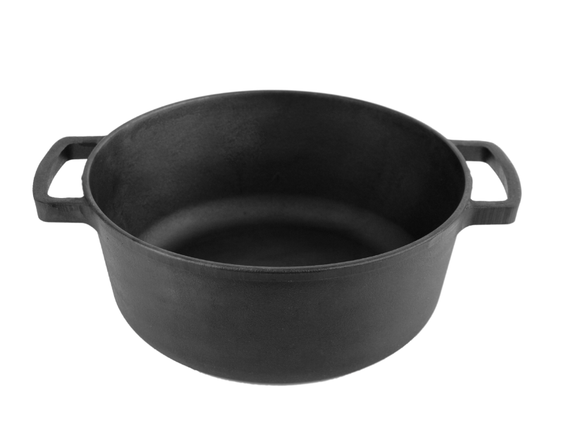 Cacerola hierro fundido 6 lts con tapa sarten