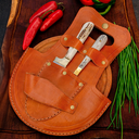 Juego de cubiertos de Asta con tabla