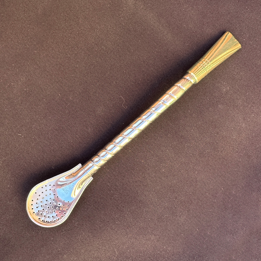 Bombilla fina con virola, Alpaca