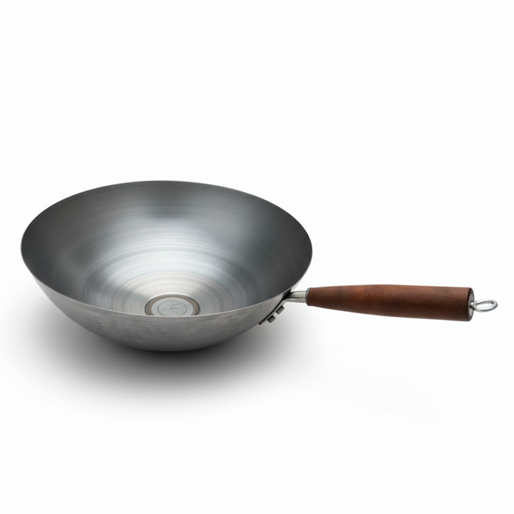 Wok con mango de madera LVT