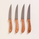 Set 4 cuchillos para carne Acacia Curvo