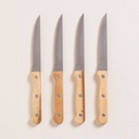 Set 4 cuchillos para carne Acacia Recto