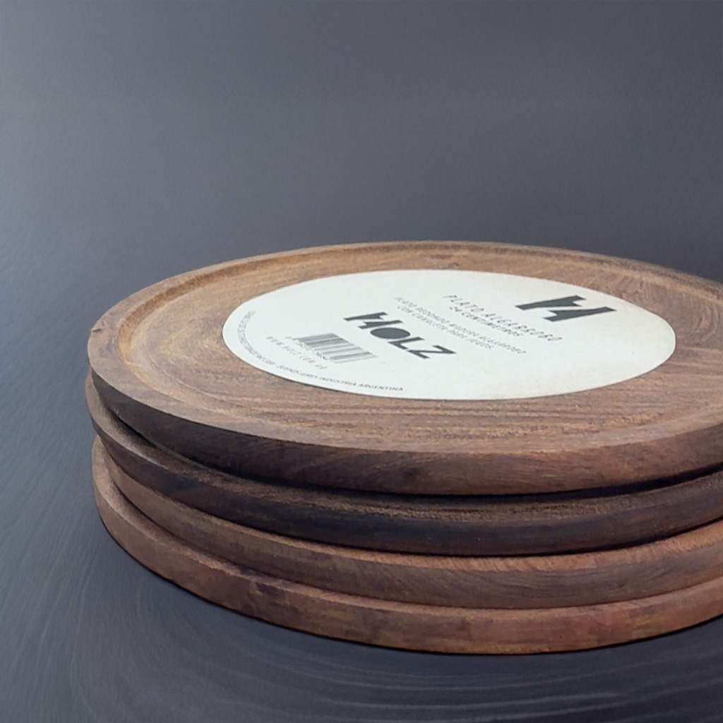 Platos Algarrobo x 4