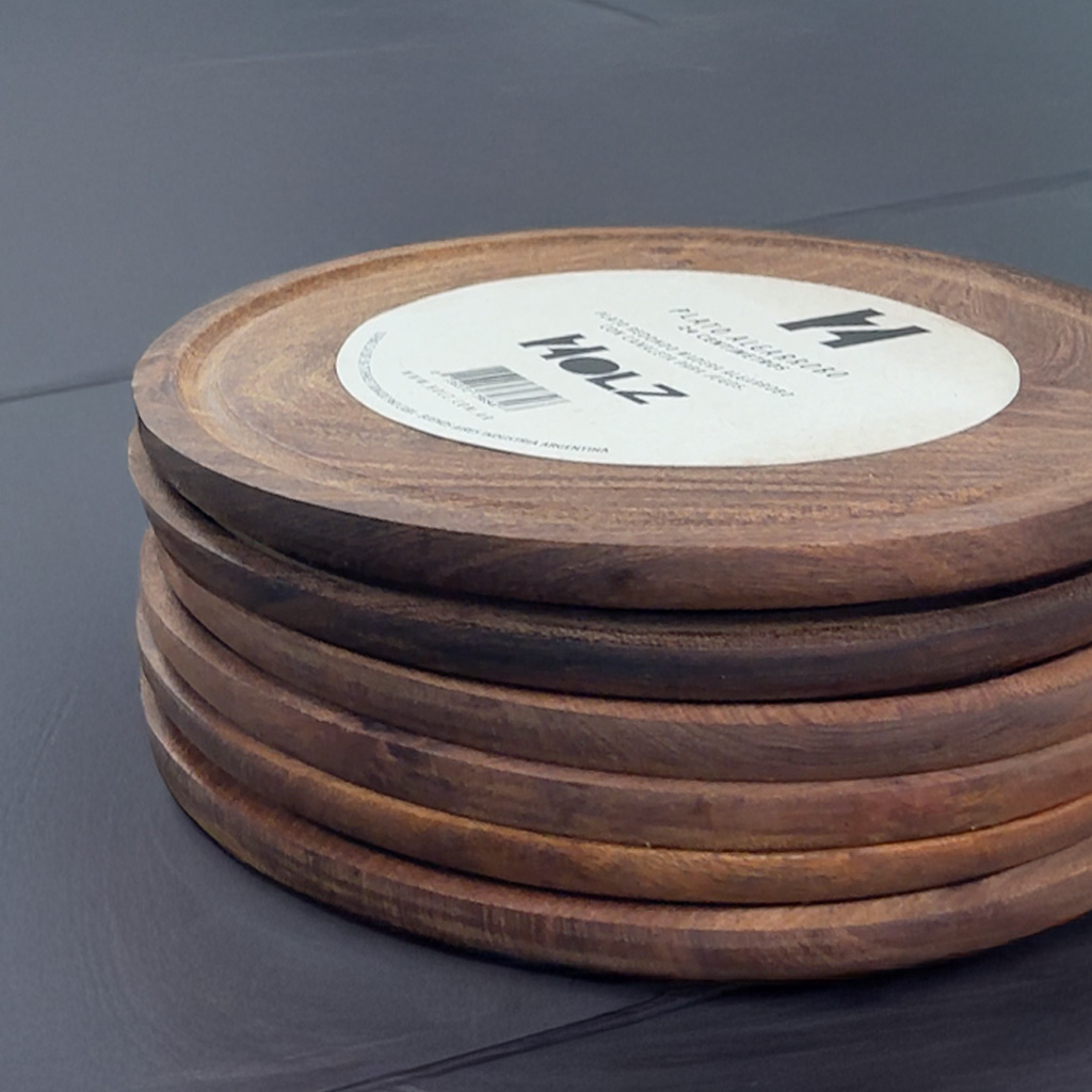 Platos Algarrobo x 6