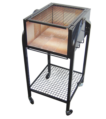 [AG061] Fogonero alto con ruedas y parrilla