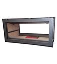 Hogar insertable de alto rendimiento chimenea 1200 doble lado