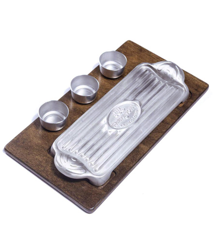 [HER022] Bandeja térmica chica con 3 dips - Herencia Grill