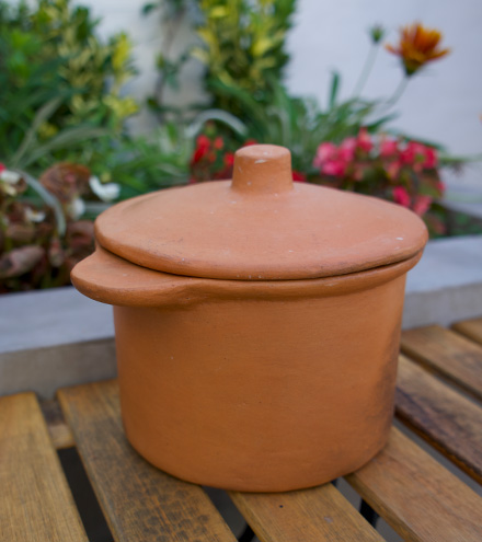 [JUA031] Cacerola de barro locrera mini 2 litros