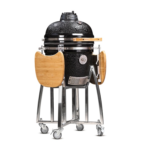 [KAMA003] Parrilla horno Kamado "ASADOR PORTEÑO, Negro" - Kamado Argentino