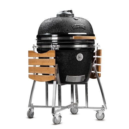 [KAMA063] Parrilla horno Kamado "ASADOR PATAGÓNICO, Negro" - Kamado Argentino