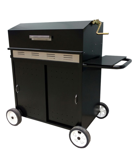 [LH003] Parrilla Carbón Chica, con Tapa y Puertas - La Huella 