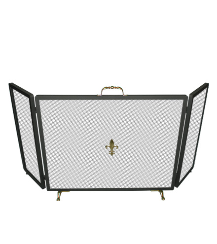 [TA935.70B] Chispero estandar biombo, detalles en bronce