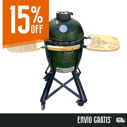 [TR300] Kamado, Horno cerámico "Puma 18 Verde" - Tromen