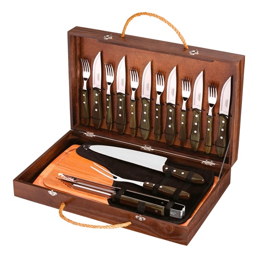 [TRA032] Juego de cubiertos, Set Asado 17 piezas - Tramontina