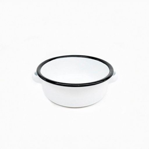 [AXN033] Cazuela enlozada borde negro 11 x 4.5