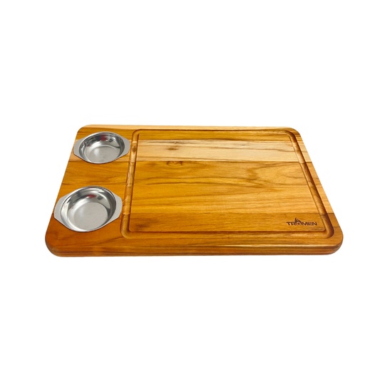 [TR394] Tabla Teca con cuencos 48x30 - Tromen